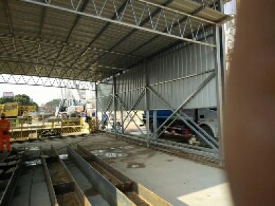 推拉重叠钢筋棚（篷）