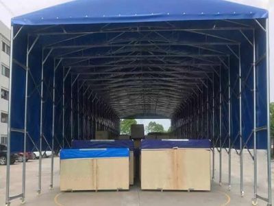 推拉重叠钢筋棚（篷）