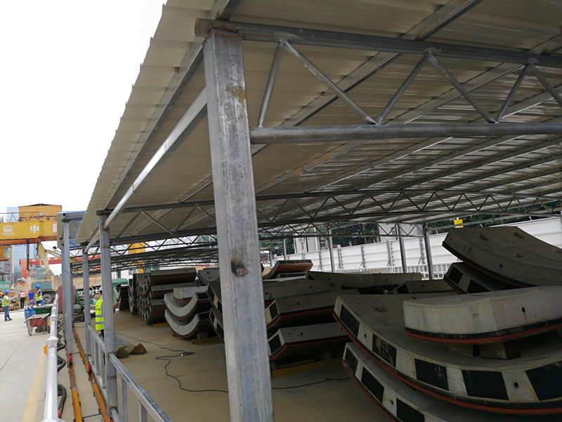 推拉重叠钢筋棚（篷）